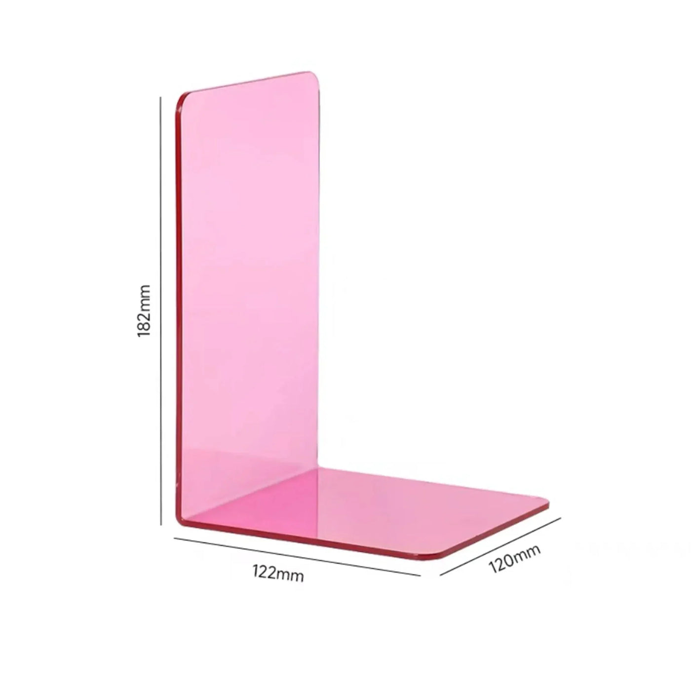 Robuste klare Acrylbuchstützen für die Organisation von Zuhause und Büro