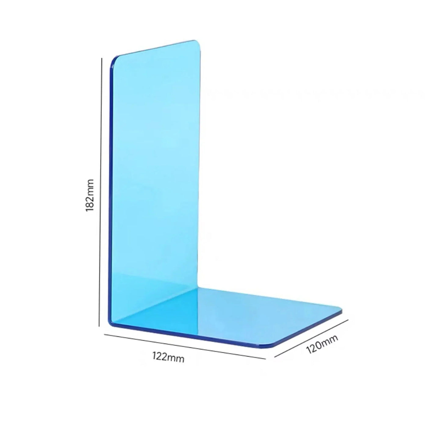 Robuste klare Acrylbuchstützen für die Organisation von Zuhause und Büro