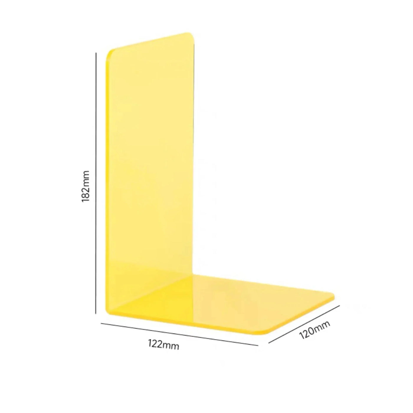 Robuste klare Acrylbuchstützen für die Organisation von Zuhause und Büro