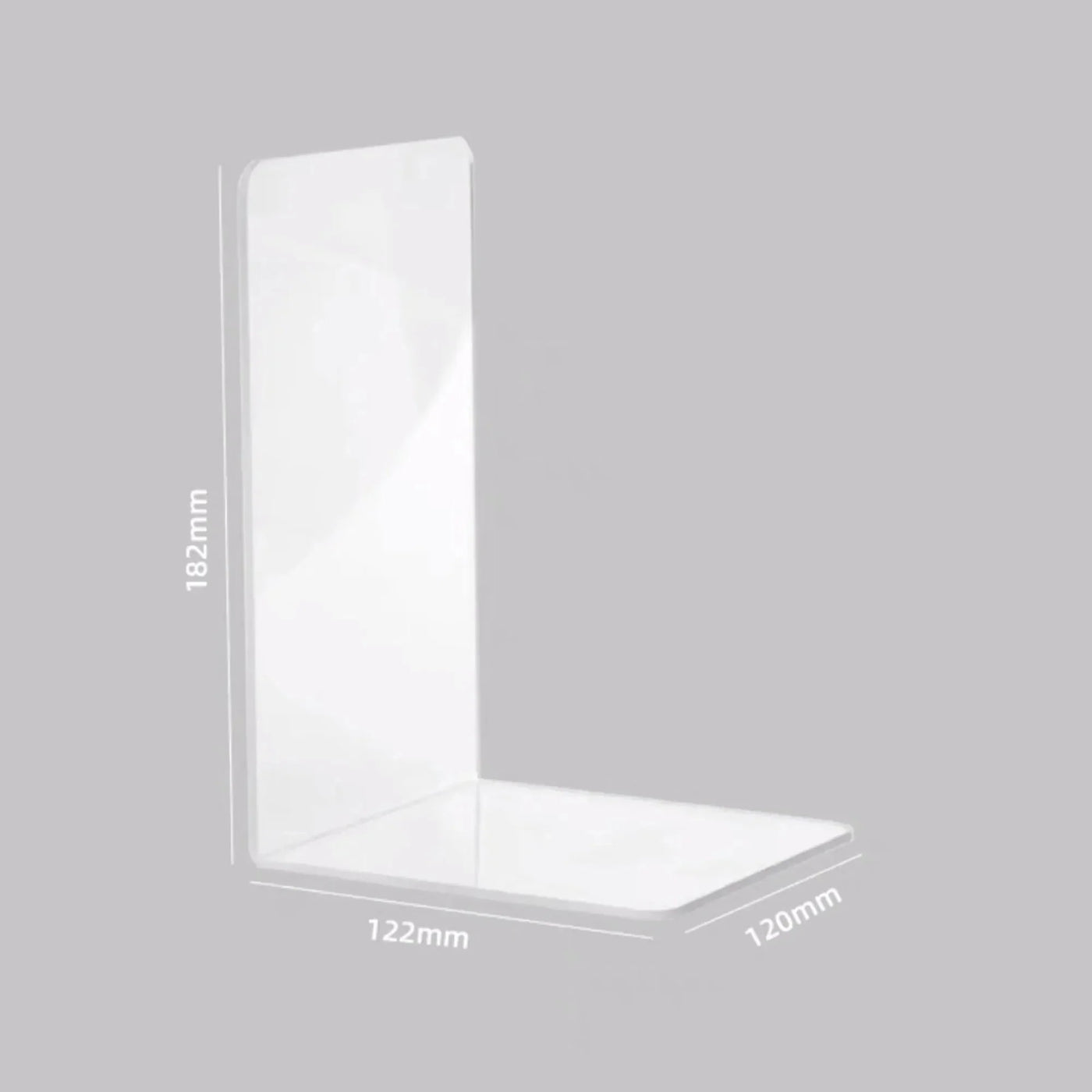 Robuste klare Acrylbuchstützen für die Organisation von Zuhause und Büro