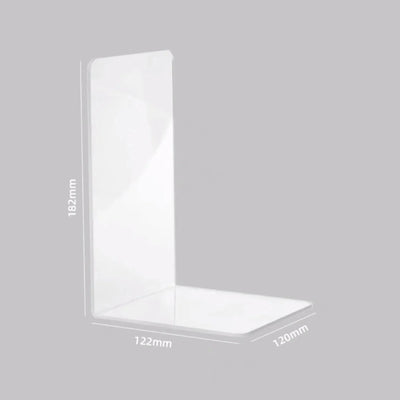 Robuste klare Acrylbuchstützen für die Organisation von Zuhause und Büro