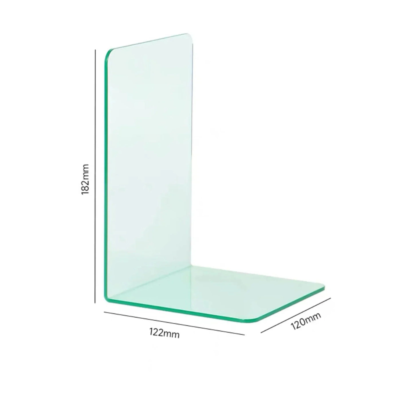 Robuste klare Acrylbuchstützen für die Organisation von Zuhause und Büro