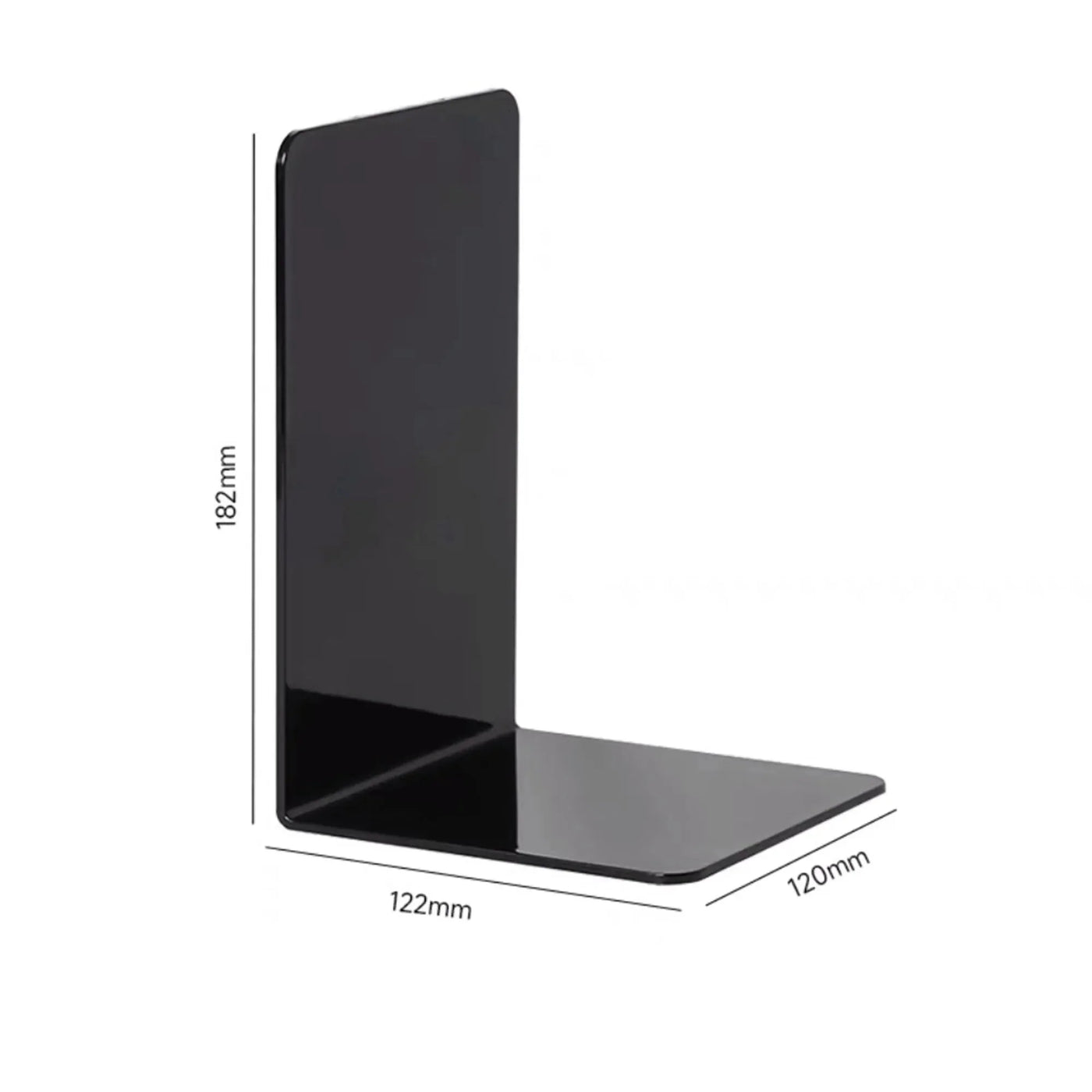 Robuste klare Acrylbuchstützen für die Organisation von Zuhause und Büro