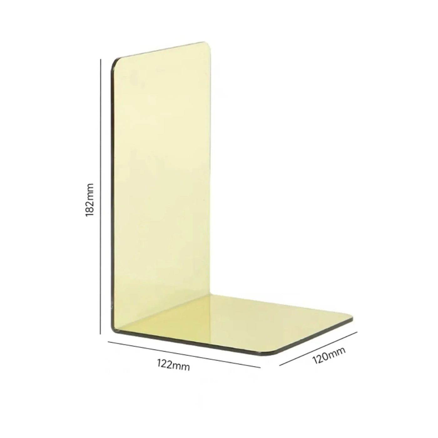 Robuste klare Acrylbuchstützen für die Organisation von Zuhause und Büro