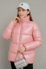 Julia - Moderne und bequeme Winterjacke in Rosa