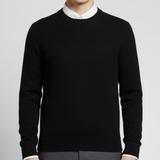 Rundhals-Pullover Für Herren - Francesco in Schwarz
