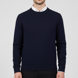 Rundhals-Pullover Für Herren - Francesco in Dunkelblau