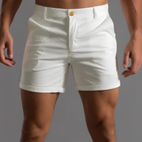 Carlvin - Kurze Herrensommershorts in Weiß