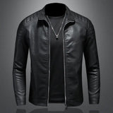Auron™ Lederjacke Mit Premium-Finish Und Dominanter Ausstrahlung in Schwarz