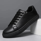 Gabriel | Herren Leder Sneaker Elegant Modern Komfort in Schwarz
