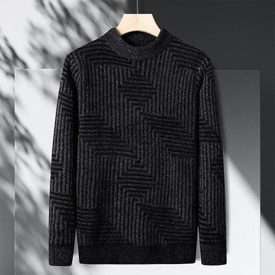 Andor Geometrischer Strickpullover