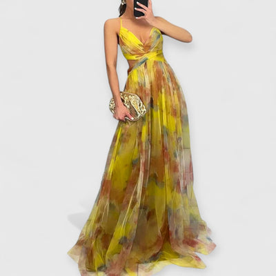 Giselle | Maxi Kleid Premium Blumenmuster