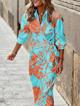Leila - Elegantes Partykleid mit Spitzendetails in Hellblau