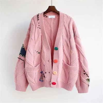 Vivendel® | Patchwork-Pullover mit Stickerei