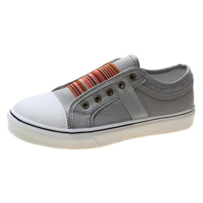 Benedetta - Bequeme Damen Canvas-Sneaker mit elastischem Stoff