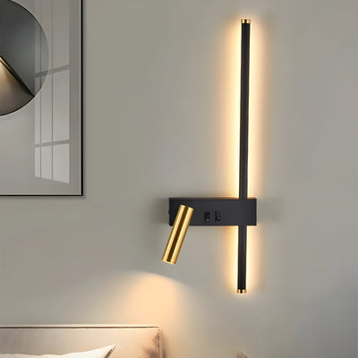 QuietGlow Lamp - Minimalist Duo-Wandlampe mit Schalter