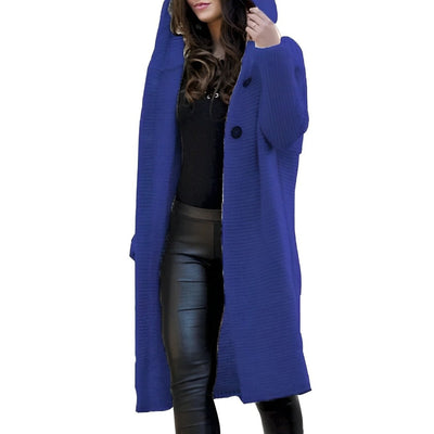 Janette - Oversize Strickjacke mit Kapuze