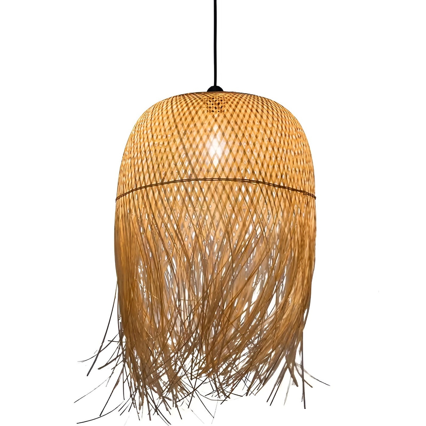 RattanRadiance Light – Moderne Chinesische Bambusleuchte