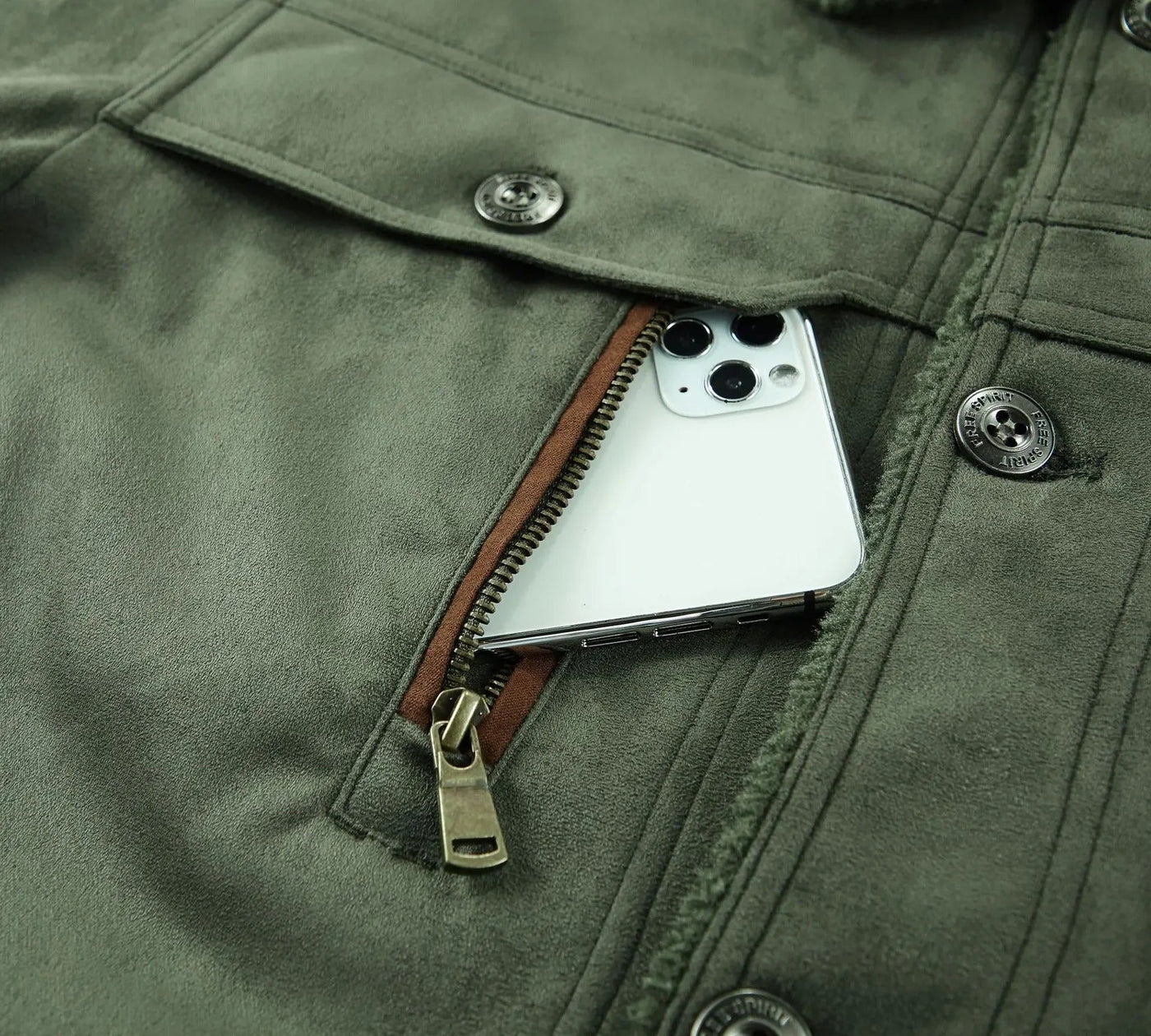 Barun - Casual Jacke mit Samt-Innenfutter