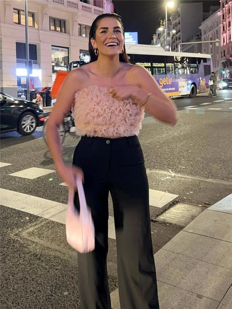 Luxe Trägerloses Tube Top – Figurformend, edles Sommer‑Essential