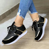 Gianna | Leicht Verstellbar Sneaker in Schwarz