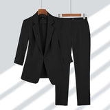 Elena | Luxuriöses Blazer-Set in Schwarz