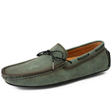 Henrik | Herren Wildleder Loafer Handgefertigt Elegant in Grün