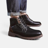 Ken™ | Elegante Herrenstiefel aus Kunstleder im klassischen Stil in Schwarz