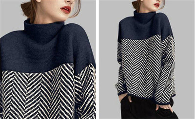 Pullover mit halbem Rollkragen