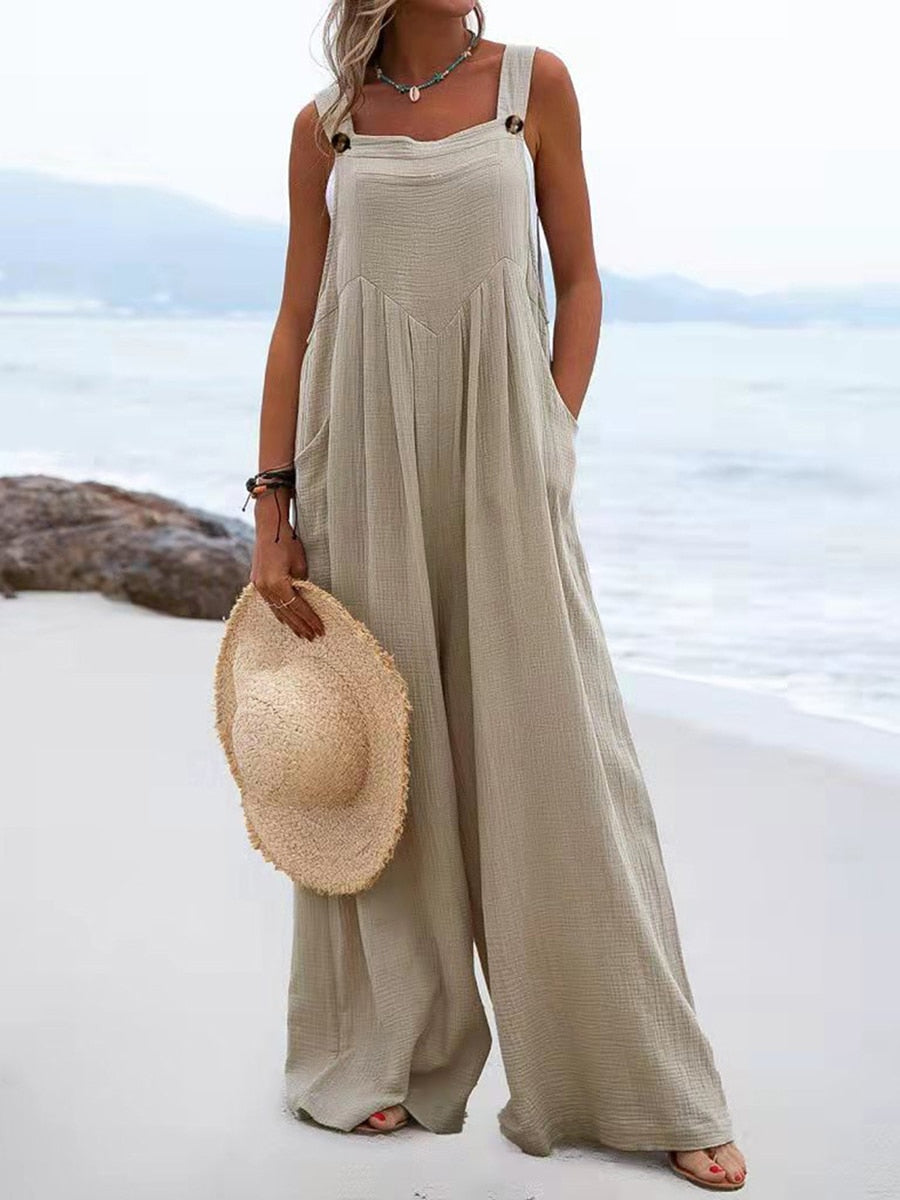 Ceridwen - Sommer-Jumpsuit mit weitem Bein