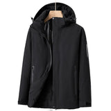 Elfriede | Damen Wasserdichte Winterjacke mit Fleece-Futter in Schwarz