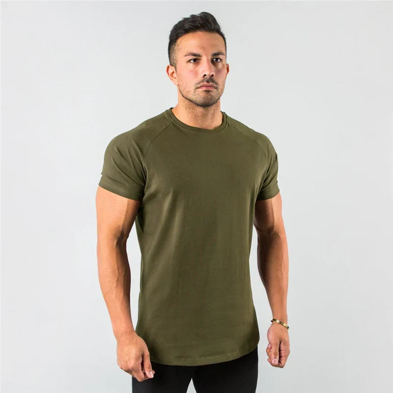 Herren Atmungsaktiv Sportlich T-Shirt | Kurzarm