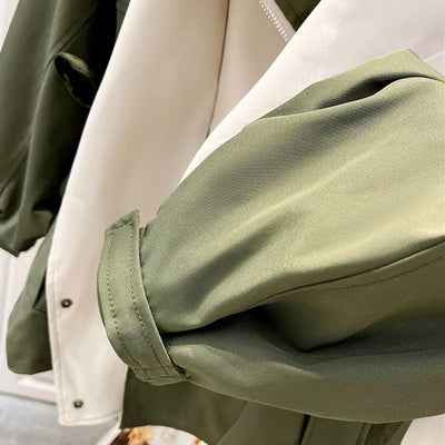 Jamaica - Grüner Eleganter Trenchcoat