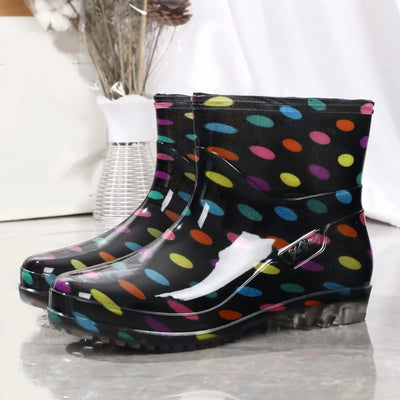 Damen Wasserdichte Gummistiefel | Mit Bunter Druck