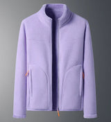 Emil | Damen Warmer Wintermantel mit Stehkragen in Hellviolett