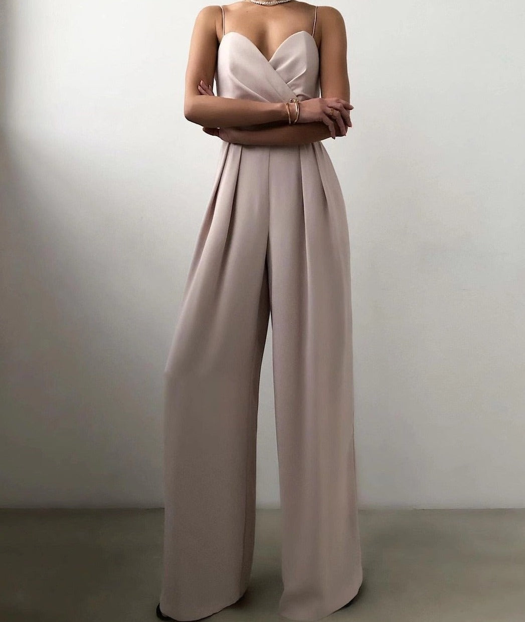 Eleganter Jumpsuit mit Spaghettiträgern für Damen
