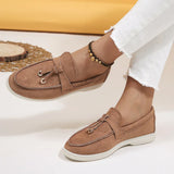 Loafer aus Wildleder mit Quasten - Wendy in Braun