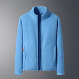 Emil | Damen Warmer Wintermantel mit Stehkragen in Blau