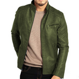 Ace - Lederjacke in Grün