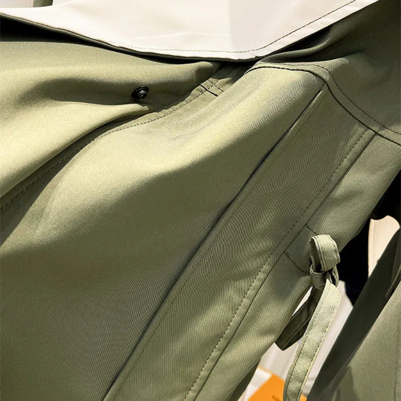 Jamaica - Grüner Eleganter Trenchcoat