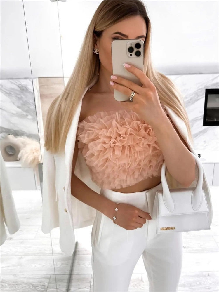 Luxe Trägerloses Tube Top – Figurformend, edles Sommer‑Essential