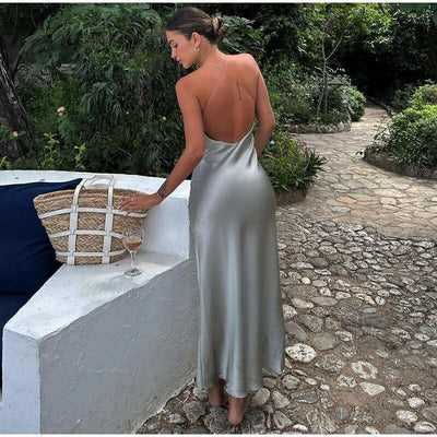 Elegantes Ärmelloses Maxikleid mit Rückenausschnitt