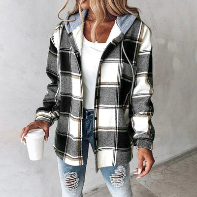 Veronica™ - Gemütliche Karo-Jacke
