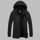 Warme Wasserdichte Herren Winterjacke - ArcticShield in Schwarz