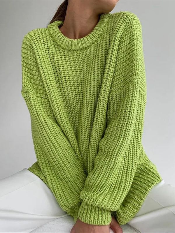 Langärmeliger Pullover mit langen Ärmeln