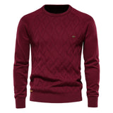 Herren-Strickpullover in Rot