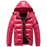 Kaleb - Wasserdichte Puffer-Winterjacke in Rot