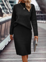 Teli | 2-Teiliges Set aus Pullover und Rock in Schwarz