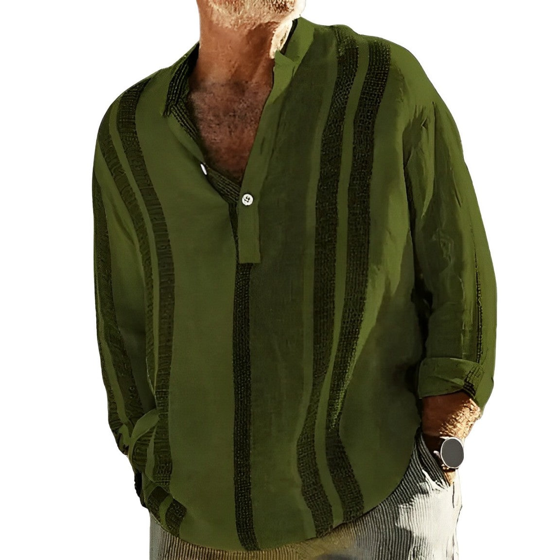 Alfred - Herren Hemd Streifen Modern