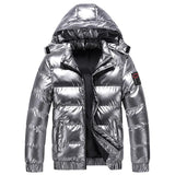Kaleb - Wasserdichte Puffer-Winterjacke in Silber